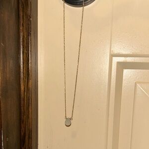 Gold and Green Necklaces with Minimalist Charm